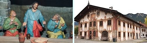 Oberammergau Jahreskrippe St. Peter und Paul- Pilatushaus